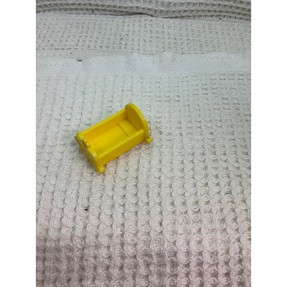 Vintage Unisex Fisher Price Little People Bed OS Yellow